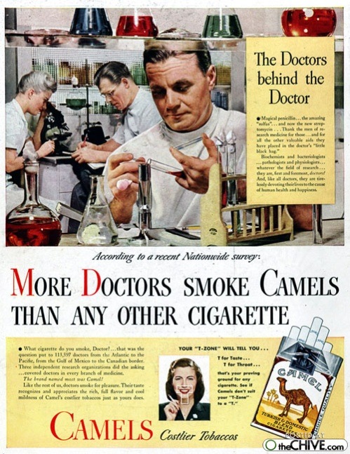 old smoking ads 3 Awesomely horrible old smoking ads Part II (35 Photos)