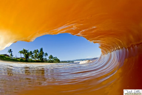 beach and orange wave clark little photo